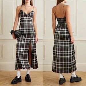 NWT Alice + Olivia Julietta Plaid Slip Dress